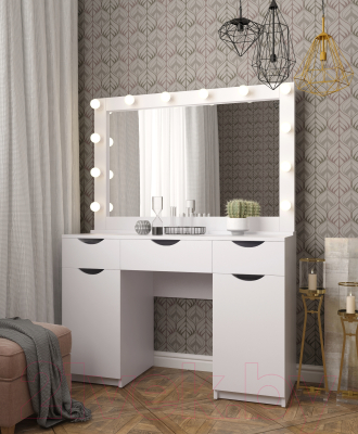 Туалетный столик с зеркалом Мир Мебели SV-62 с подсветкой
