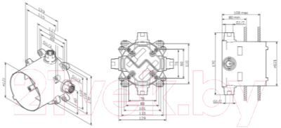Встраиваемый механизм смесителя AM.PM F100100