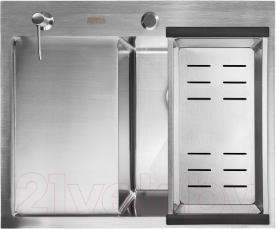 Мойка кухонная Avina HM5848 R (нержавеющая сталь) - фото