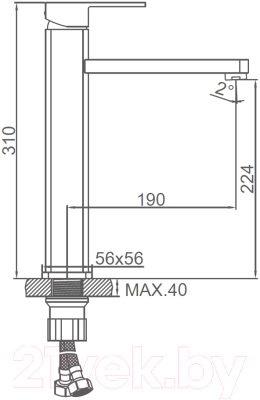 Смеситель Ledeme L1133