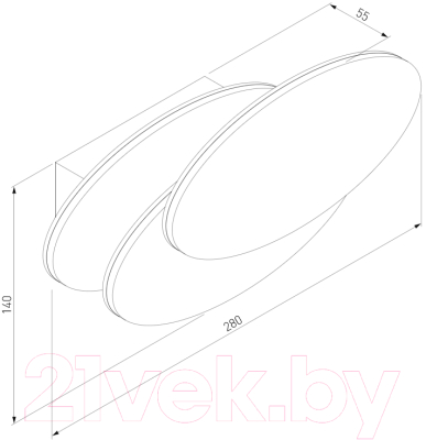 Светильник Elektrostandard Elips LED MRL LED 12W 1014 IP20