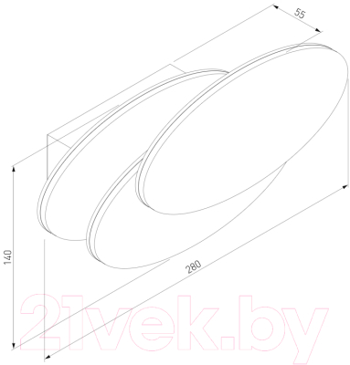 Светильник Elektrostandard Elips LED MRL LED 12W 1014 IP20