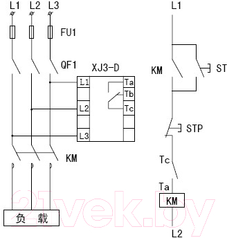 Реле контроля фаз Chint XJ3-D AC380V / 284003