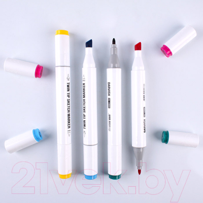 Набор маркеров Darvish Двусторонние / DV-12869-12