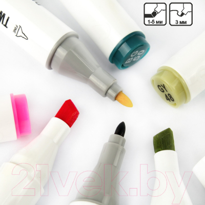 Набор маркеров Darvish Двусторонние / DV-12869-18