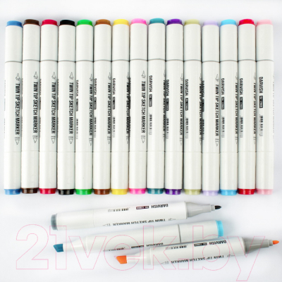 Набор маркеров Darvish Двусторонние / DV-12869-18