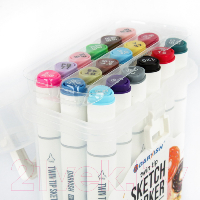 Набор маркеров Darvish Двусторонние / DV-12869-18