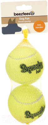 Набор игрушек для собак Beeztees Теннисный мяч с пищалкой / 625616