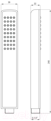 Лейка ручного душа Deante Hiacynt Nero XDCH2SLZ1
