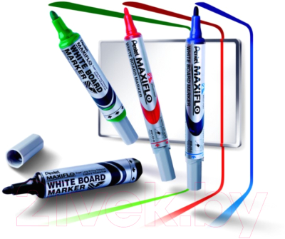 Маркер для доски Pentel Maxiflo / MWL5M-BO