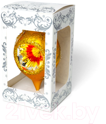 Елочная игрушка Грай Прожектор-сосулька золото Ф-108