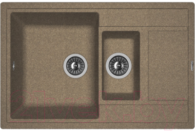 Мойка кухонная Florentina Липси 780К (коричневый) - фото