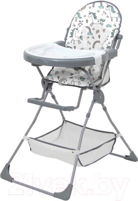 Стульчик для кормления Polini Kids 252 Единорог Радуга - фото