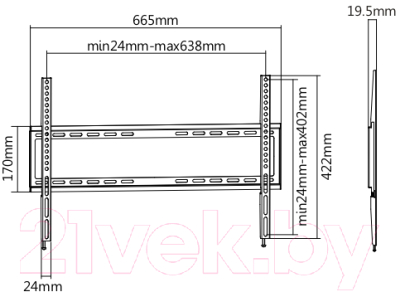 Кронштейн для телевизора Ultramounts UM 814F