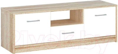 Тумба Империал Стелс 2д1ящ (дуб сонома/белый) - фото