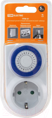 Розетка с таймером TDM SQ1506-0001
