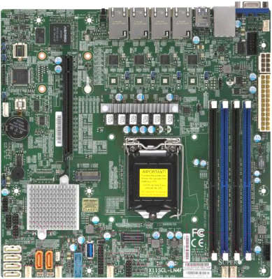 Материнская плата Supermicro MBD-X11SCL-LN4F-O - фото