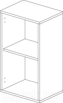 Шкаф навесной для кухни Горизонт Мебель Ева 40 с витриной