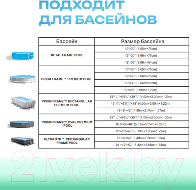 Навес для бассейна Intex 28054