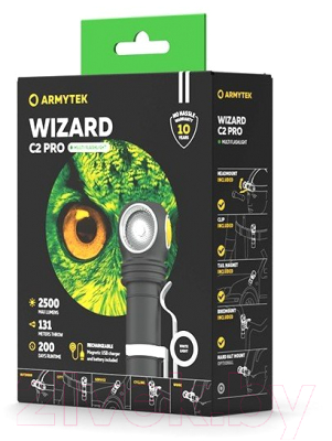 Фонарь Armytek Wizard C2 Pro Magnet USB / F08701C