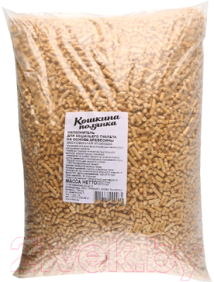 Наполнитель для туалета Кошкина Полянка Древесный / 0404 