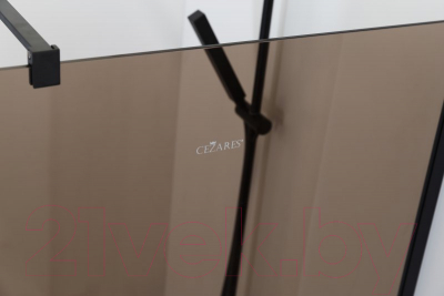 Душевая стенка Cezares Liberta-L-1-80-BR-Nero