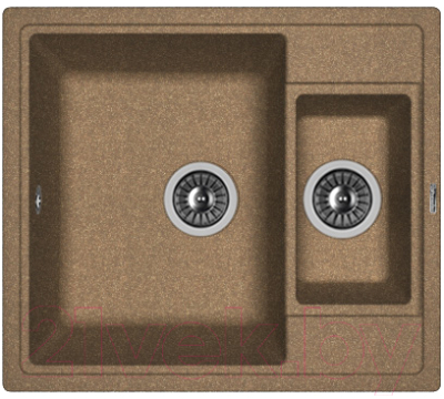 Мойка кухонная Florentina Липси 580К (коричневый) - фото