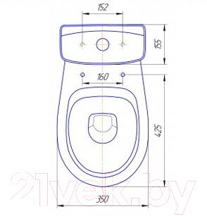 Унитаз напольный Rosa Соло