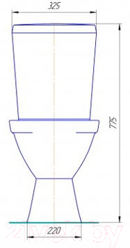 Унитаз напольный Rosa Соло