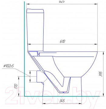 Унитаз напольный Rosa Соло
