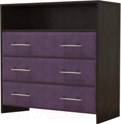 Комод Proson Varna 90x40x90 (венге/фиолетовый) - фото