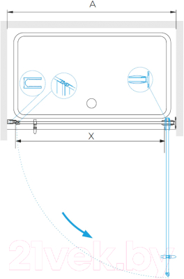 Душевая дверь RGW HO-011 / 350601106-11