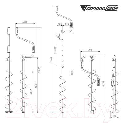 Ледобур Тонар Торнадо-М2 130R / LT-130R-1
