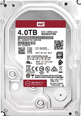 Жесткий диск Western Digital Sata-III Original Red Pro 4TB (WD4003FFBX) - фото