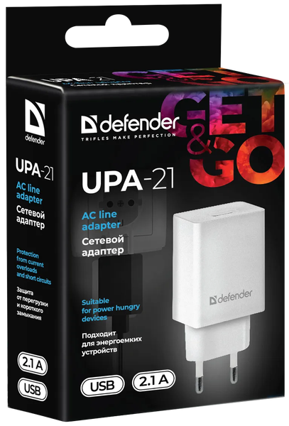 Адаптер питания сетевой Defender UPA-21 / 83571