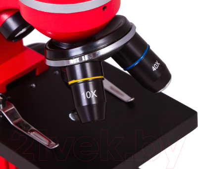 Микроскоп оптический Bresser Junior Biolux SEL 40–1600x / 74320 (красный)