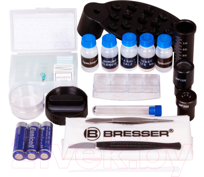 Микроскоп оптический Bresser Junior Biolux SEL 40–1600x / 74321 (фиолетовый)