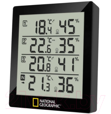 Метеостанция цифровая Bresser National Geographic / 74621 (черный)