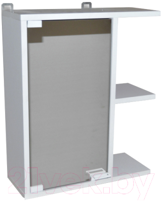 Шкаф с зеркалом для ванной Гамма 47 (левый) - фото