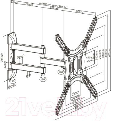 Кронштейн для телевизора Ultramounts UM 870