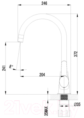 Смеситель LEMARK Atlantiss LM3255C