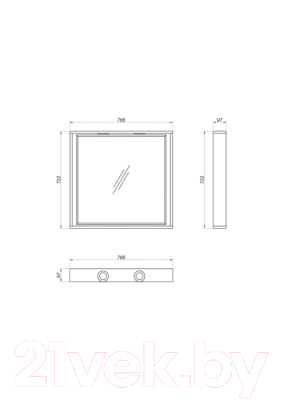Зеркало Какса-А Verona 80 / 463079