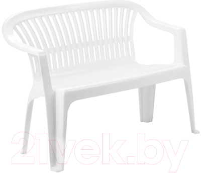 Скамья садовая Ipae Progarden Diva / DIV030BI (белый) - фото