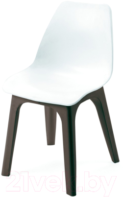 Стул пластиковый Ipae Progarden Eolo / EOL40CBW (белый) - фото