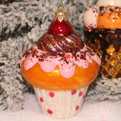 Елочная игрушка Orbital Кекс / 200-037-4 - фото