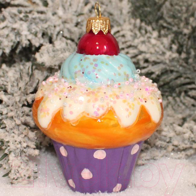 Елочная игрушка Orbital Кекс / 200-037-1 - фото