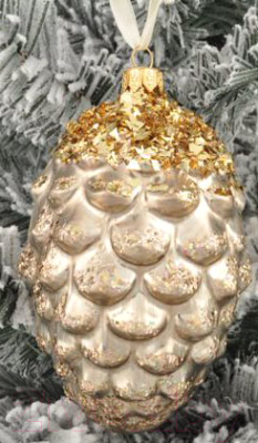 Елочная игрушка Orbital Шишка сосновая / 200-035-5 - фото