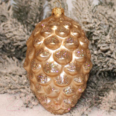 Елочная игрушка Orbital Шишка сосновая / 200-035-2 - фото