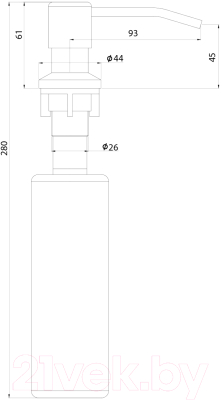 Дозатор встраиваемый в мойку Ukinox 800 SS