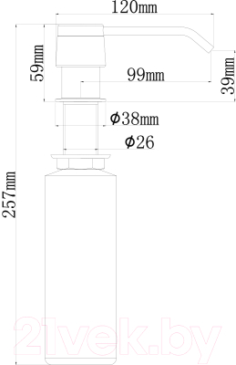 Дозатор встраиваемый в мойку Ukinox 801-93